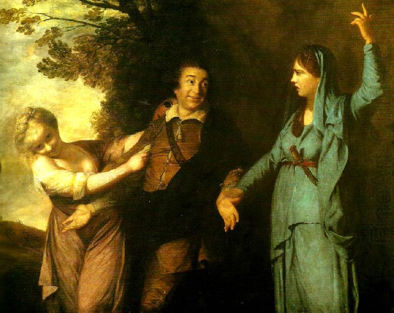Sir Joshua Reynolds garrick between tragedy and  comedy china oil painting image